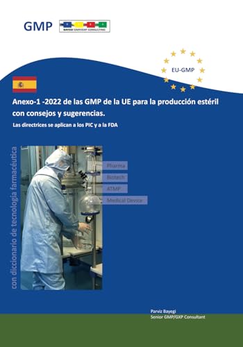 Anexo-1 -2022 de las GMP de la UE para la producción estéril con consejos y sugerencias: Las directrices se aplican a los PIC y a la FDA von Independently published