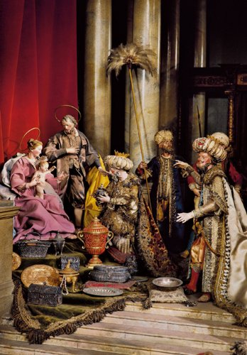BROTHER Krippen-Adventskalender: Ausschnitt einer Krippe u. Türchen-Motive aus dem Bayerischen Nationalmuseum, München von Allitera Verlag / BUCH & media