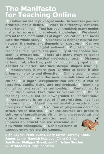 The Manifesto for Teaching Online von MIT Press