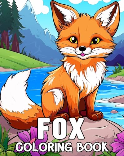 Fox Coloring Book: 50 Cute Images for Stress Relief and Relaxation von Blurb