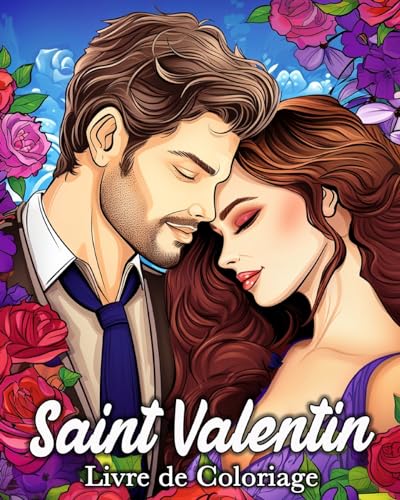 Saint Valentin Livre de Coloriage: 50 Images Romantiques pour Lutter Contre le Stress et se Détendre von Blurb