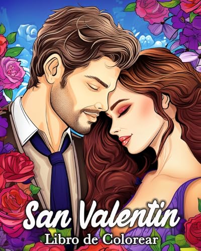 San Valentin Libro de Colorear: 50 Imágenes Románticas para Aliviar el Estrés y Relajarse von Blurb