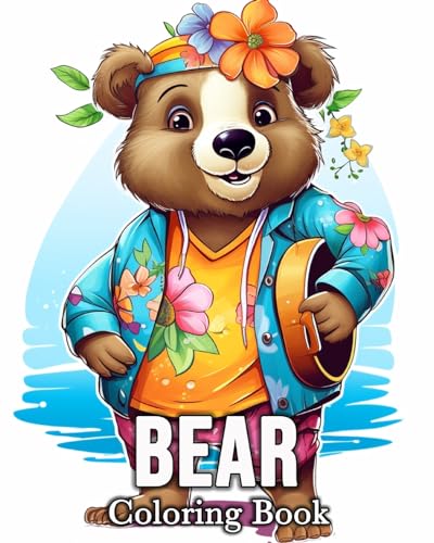 Bear Coloring book: 50 Cute Images for Stress Relief and Relaxation von Blurb