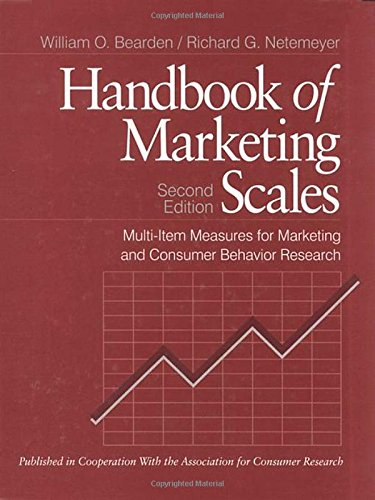 Handbook of Marketing Scales: Multi-Item Measures for Marketing and Consumer Behavior Research (Association for Consumer Research Series)