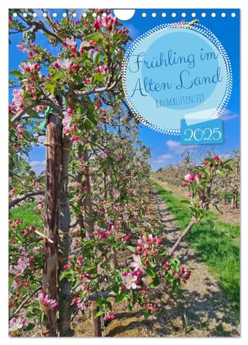 Frühling im Alten Land - Baumblütenzeit (Wandkalender 2025 DIN A4 hoch), CALVENDO Monatskalender von CALVENDO