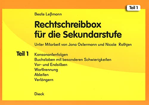 Rechtschreibbox für die Sekundarstufe Teil 1