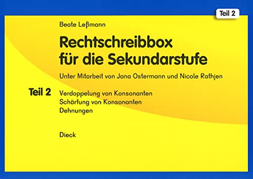 Rechtschreibbox für die Sekundarstufe Teil 2