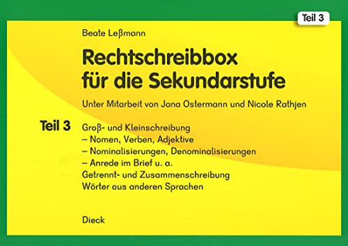 Rechtschreibbox für die Sekundarstufe Teil 3