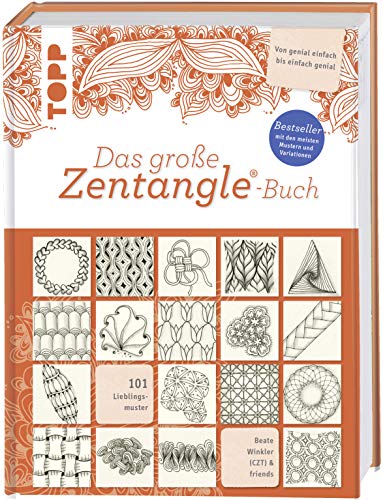 Das große Zentangle®-Buch: Bestseller mit den meisten Mustern und Variationen. 101 Lieblingsmuster. Von genial einfach bis einfach genial. Mit Bijou-Format. von Frech