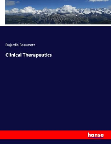 Clinical Therapeutics: DE von hansebooks