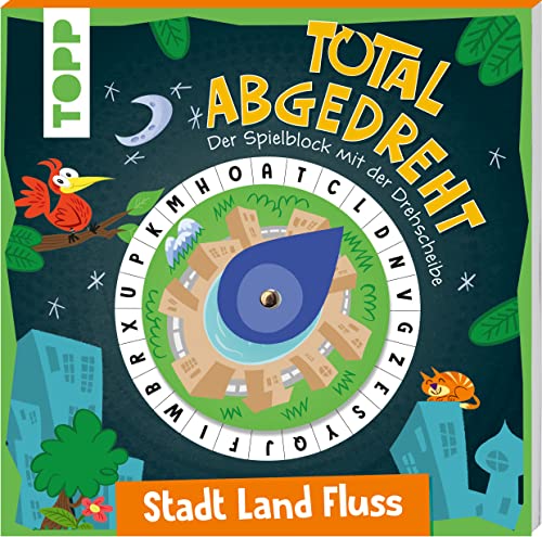 Total abgedreht! Spielblock mit Drehscheibe - Stadt, Land, Fluss: Spieleklassiker mit neuem Dreh von Frech