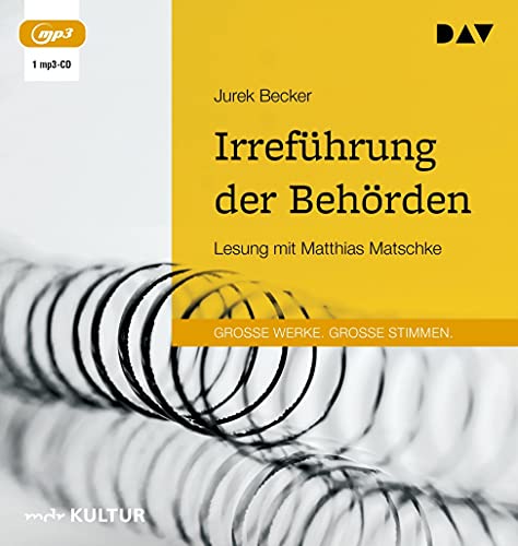 Irreführung der Behörden: Lesung mit Matthias Matschke (1 mp3-CD) von Der Audio Verlag