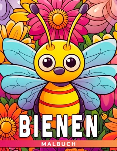 Bienen-Malbuch: Tier-Malbuch mit über 50 hochwertigen Seiten für Zeichenbegeisterte zum Genießen. von Independently published