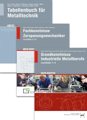Paketangebot Der Zerspanungsmechaniker: Lernfelder 1-13 + Tabellenbuch von VERLAG HANDWERK UND TECHNIK