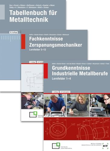 Paketangebot Der Zerspanungsmechaniker: Lernfelder 1-13 + Tabellenbuch von VERLAG HANDWERK UND TECHNIK