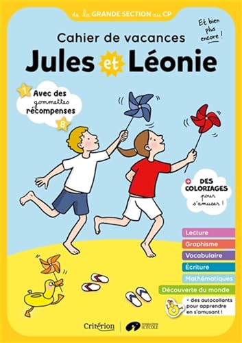 Cahier de vacances Jules et Léonie de la GS au CP