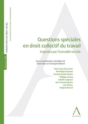 Questions spéciales en droit collectif du travail: inspirées par l’actualité sociale Questions spéciales en droit collectif du travail: inspirées par l’actualité sociale von ANTHEMIS