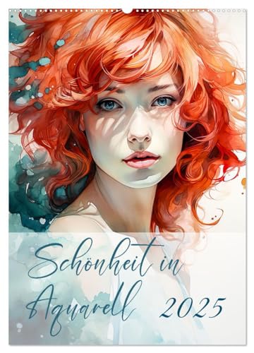Schönheit in Aquarell (Wandkalender 2025 DIN A2 hoch), CALVENDO Monatskalender von CALVENDO