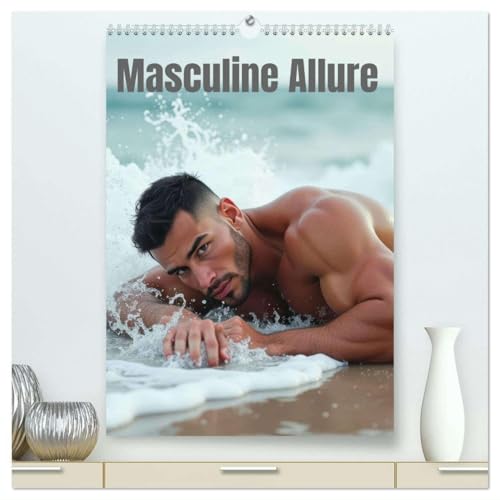 Masculine allure (High Quality Premium Wall Calendar 2025 DIN A2 portrait),CALVENDO 12 Month Wall Calendar: a captivating calendar that celebrates the art of masculine beauty von Calvendo
