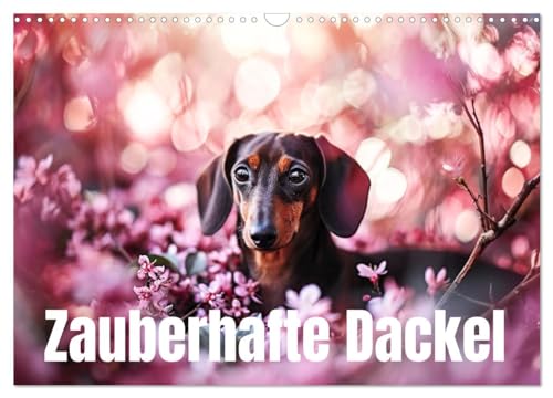 Zauberhafte Dackel (Wandkalender 2025 DIN A3 quer), CALVENDO Monatskalender von CALVENDO