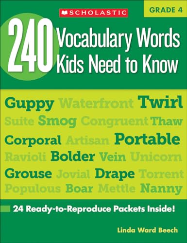 240 Vocabulary Words Kids Need to Know: Grade 4: 24 Ready-To-Reproduce Packets That Make Vocabulary Building Fun & Effective: 24 Ready-To-Reproduce Packets Inside!
