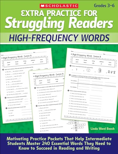 High-Frequency Words, Grades 3-6 (Extra Practice for Struggling Readers)
