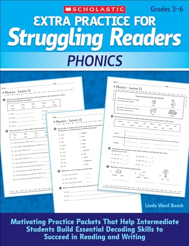 Phonics, Grades 3-6 (Extra Practice for Struggling Readers)