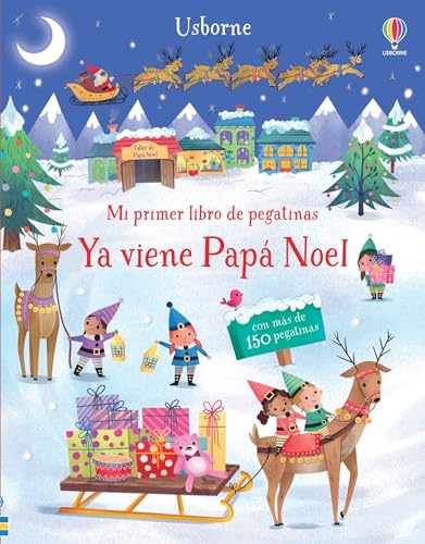 Ya viene Papá Noel (Mi primer libro de pegatinas) von Ediciones Usborne