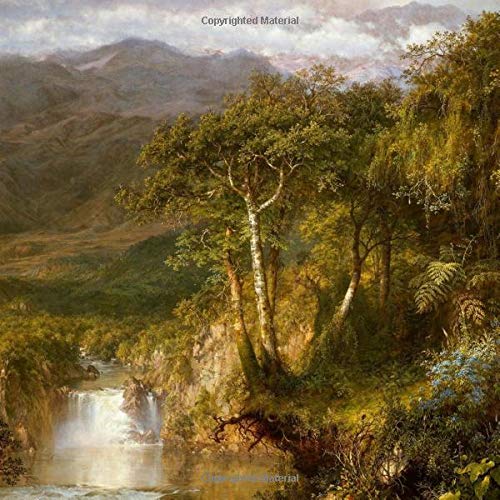 The heart of the Andes, Frederic Edwin Church. Blank journal: 150 blank pages, 8,5 x 8,5 inch (21.59 x 21.59 centimeters) Soft cover. (Paper notebook, composition book)
