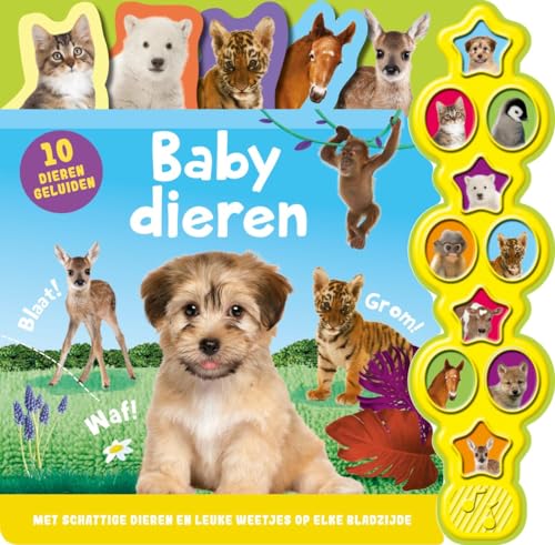 Babydieren: Met schattige dieren en leuke weetjes op elke bladzijde (10 geluiden) von Rebo Productions