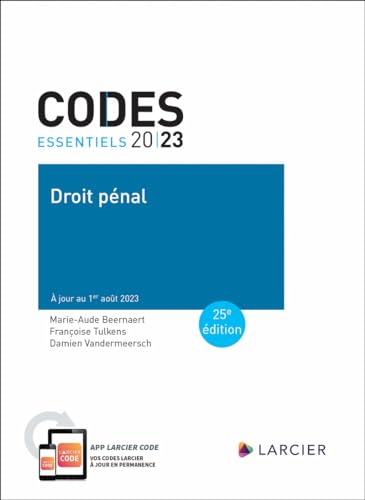 Codes essentiels 2024 - Droit pénal von LARCIER