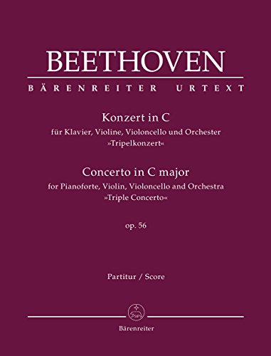 Konzert für Klavier, Violine, Violoncello und Orchester C-Dur op. 56 ""Tripelkonzert"". Partitur, Urtextausgabe