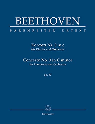 Konzert für Klavier und Orchester Nr. 3 c-Moll op. 37. Studienpartitur, Urtextausgabe von Bärenreiter