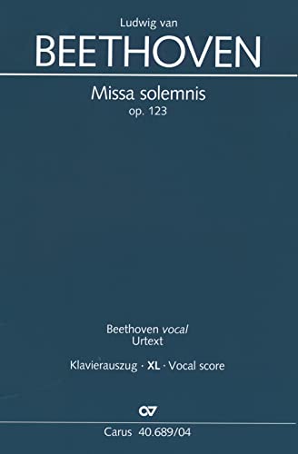 Missa solemnis (Klavierauszug XL): op. 123, 1817/23