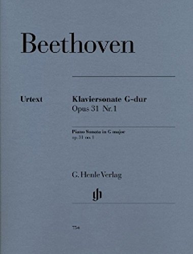 Sonate 16 G-Dur Op 31/1. Klavier: Besetzung: Klavier zu zwei Händen (G. Henle Urtext-Ausgabe)