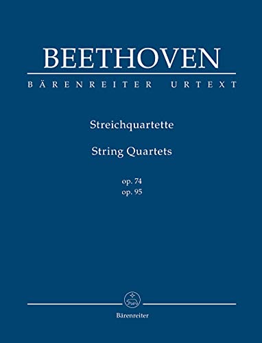 Streichquartette op. 74 und 95/ String Quartets: Studienpartitur. Mit einer historischen Einführung von Barry Cooper (dt./engl.)