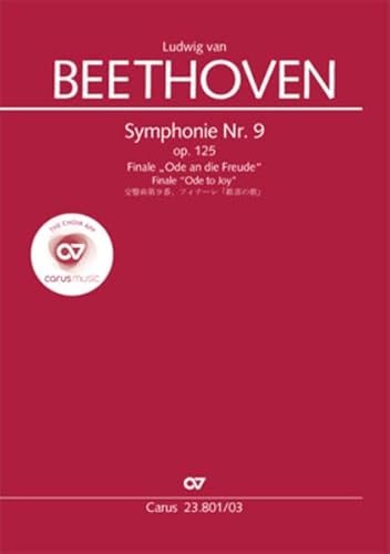 Symphonie Nr. 9. Finale (Klavierauszug zu allen gängigen Ausgaben): Ode an die Freude. op. 125,4, 1815-1824