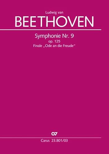 Symphonie Nr. 9. Finale (Klavierauszug zu allen gängigen Ausgaben): Ode an die Freude. op. 125,4, 1815-1824