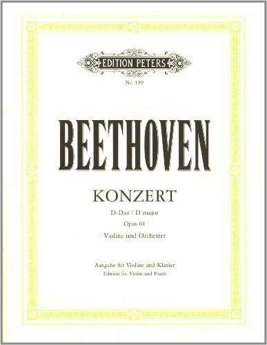 Violinkonzert D-Dur Op 61 - Vl. & Orch. Violine, Klavier