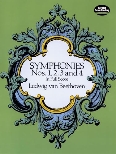 Beethoven Symphonies Nos 1 2 3 And 4 (Full Score) (Dover Orchestral Music Scores) von Dover Publications
