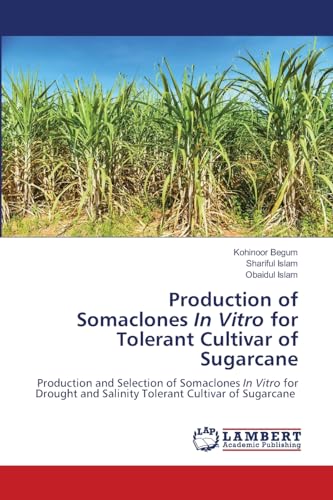 Production of Somaclones In Vitro for Tolerant Cultivar of Sugarcane: Production and Selection of Somaclones In Vitro for Drought and Salinity Tolerant Cultivar of Sugarcane von LAP LAMBERT Academic Publishing