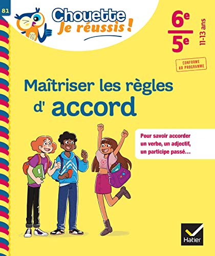 Maîtriser les règles d'accord 6e, 5e - Chouette, Je réussis !: cahier de soutien en français (collège) von HATIER