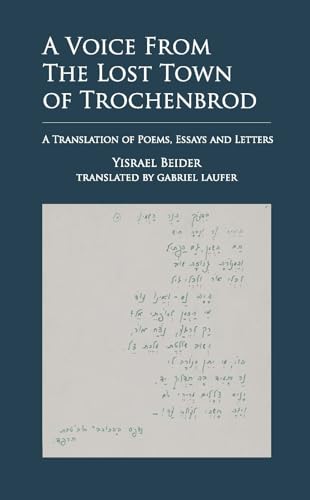 A Voice from The Lost Town of Trochenbrod: A Translation of Poems, Essays and Letters by Yisrael Beider von Cherry Orchard Books