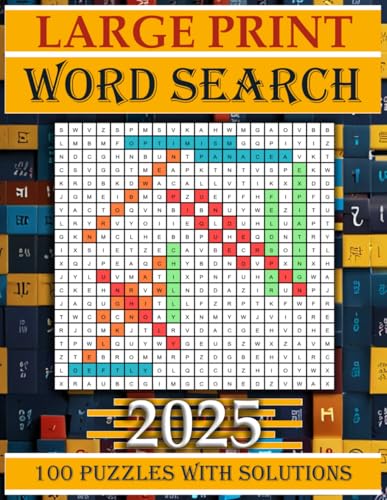 Large Print Word Search: For Adults, Seniors and Kids - Solutions included von Independently published