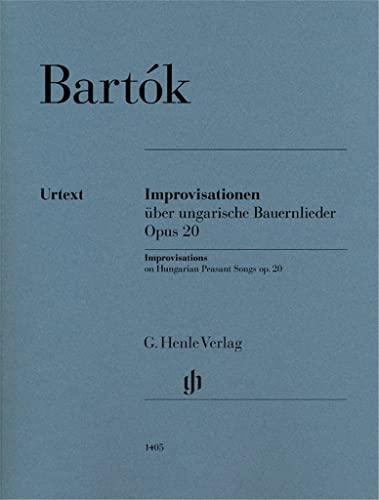 Improvisationen über ungarische Bauernlieder op. 20: Besetzung: Klavier zu zwei Händen (G. Henle Urtext-Ausgabe)