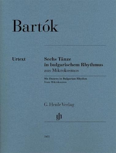 Sechs Tänze in bulgarischem Rhythmus aus Mikrokosmos: Besetzung: Klavier zu zwei Händen (G. Henle Urtext-Ausgabe)