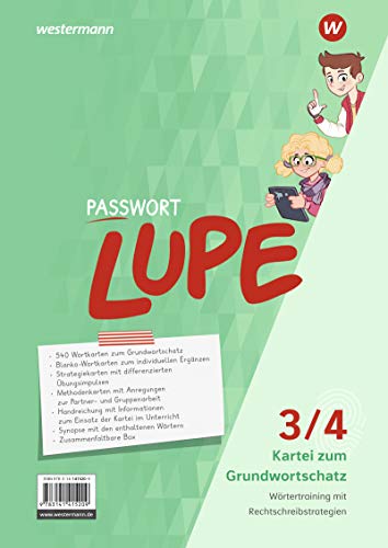 PASSWORT LUPE - Sprachbuch: Kartei zum Grundwortschatz 3/4 PASSWORT LUPE - Sprachbuch: Kartei zum Grundwortschatz 3/4