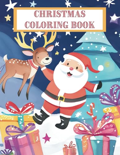 Christmas Coloring Book: Bold and Easy Designs for Kids and Adults von Independently published