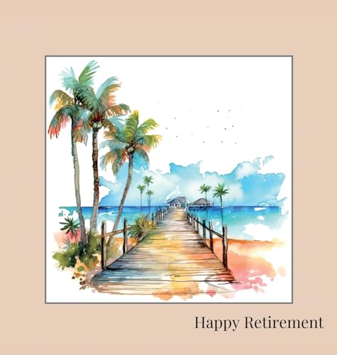 Happy Retirement Guest Book with lined pages (hardback) von Lulu and Bell