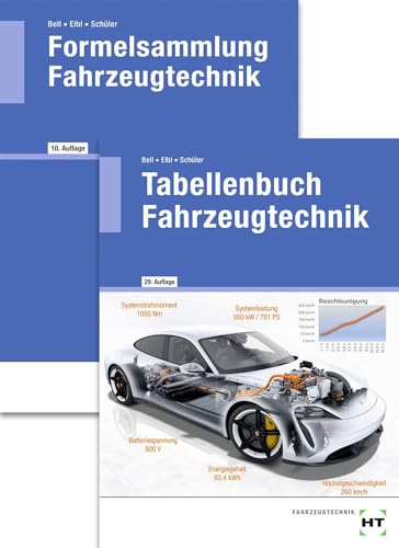 Paketangebot Tabellenbuch Fahrzeugtechnik und Formelsammlung Fahrzeugtechnik